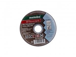 Отрезной круг по металлу+ нержавейке Metabo 115х1,0х22 SP-Novorapid 617157000 - фото 1